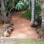 Deco constructed garden path